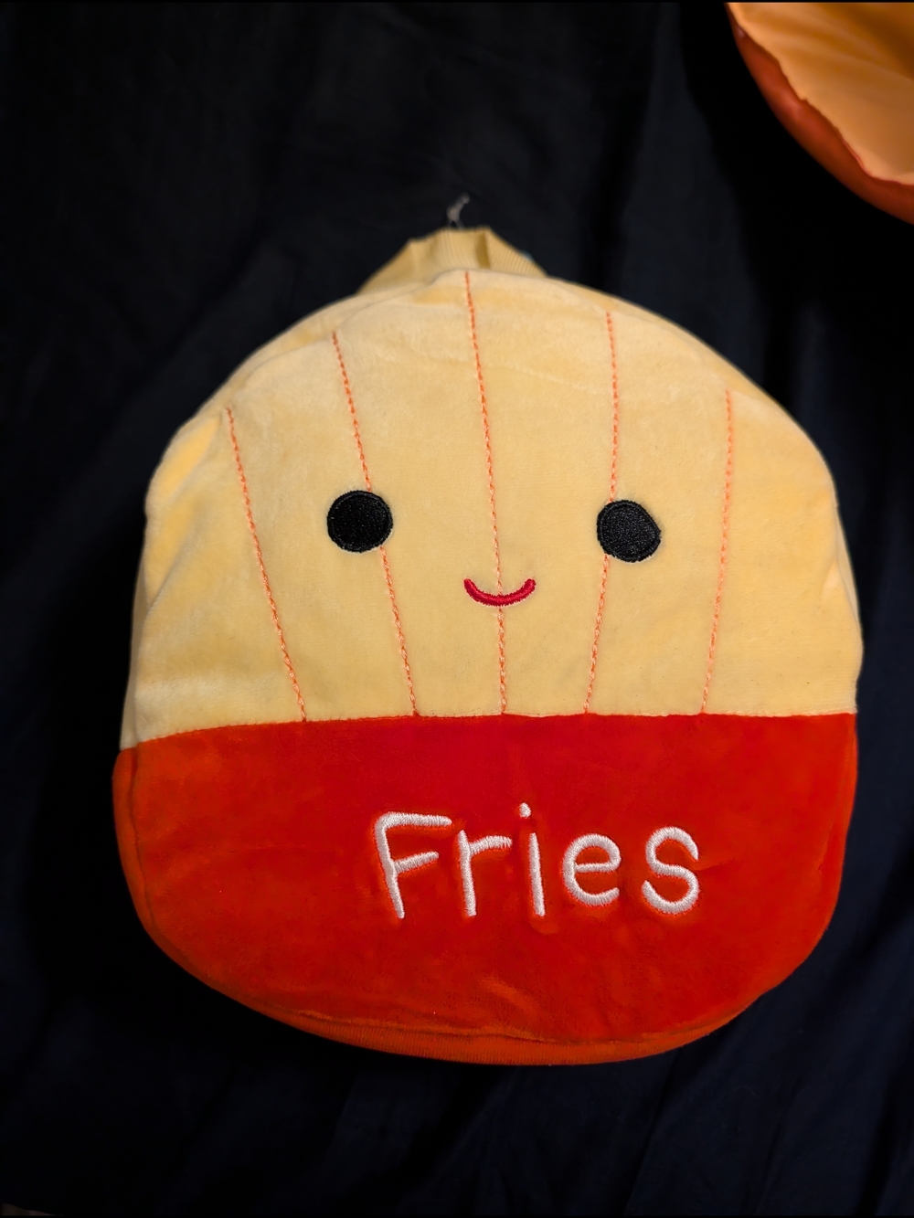 Squishmallows Yellow and Red Fries Plush Bag